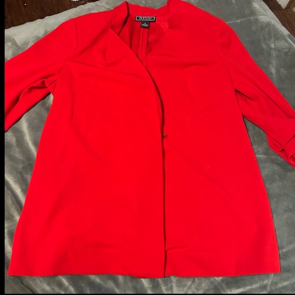 NYC Bright Red Blazer - Picture 1 of 2